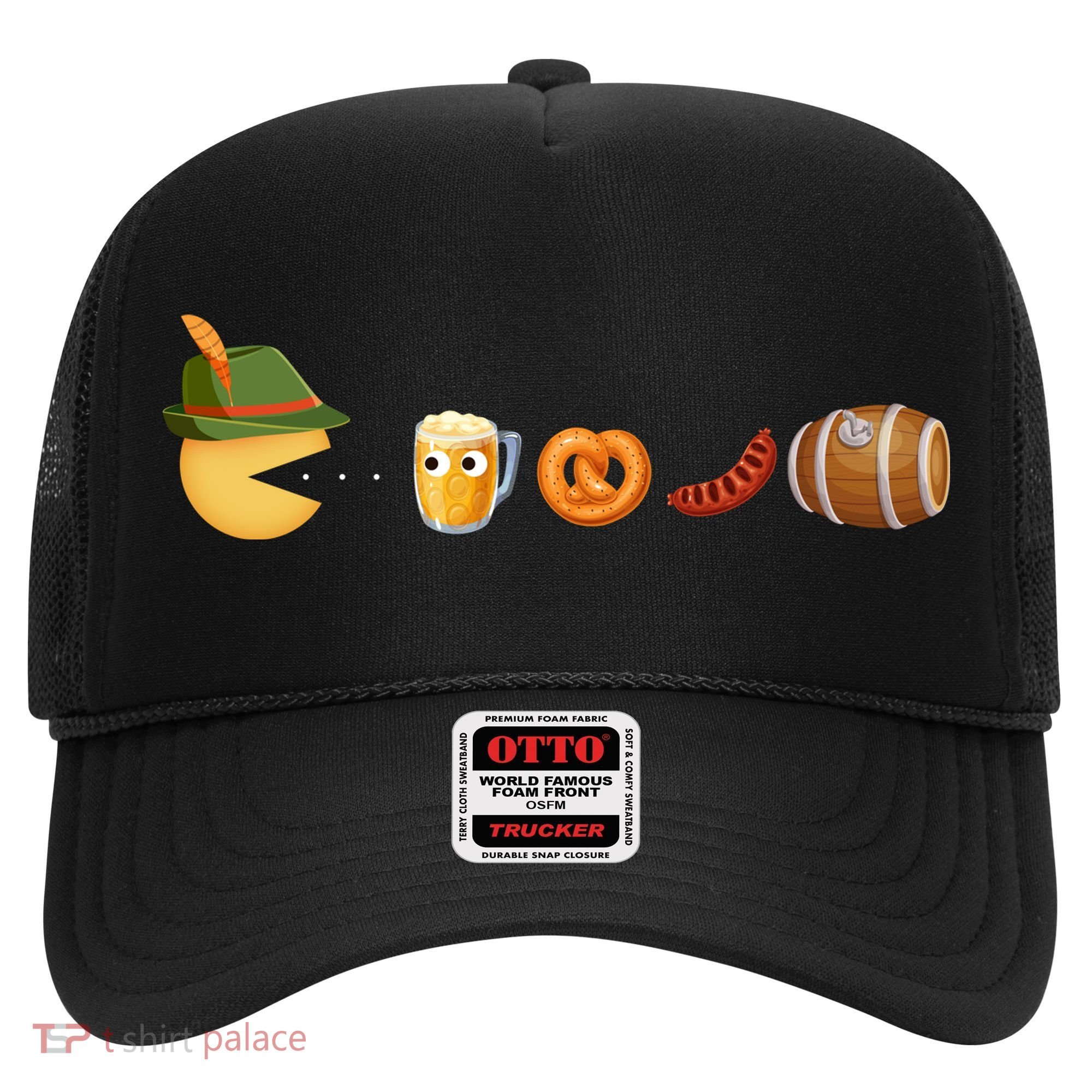 Funny Oktoberfest Pac Man Game Hat