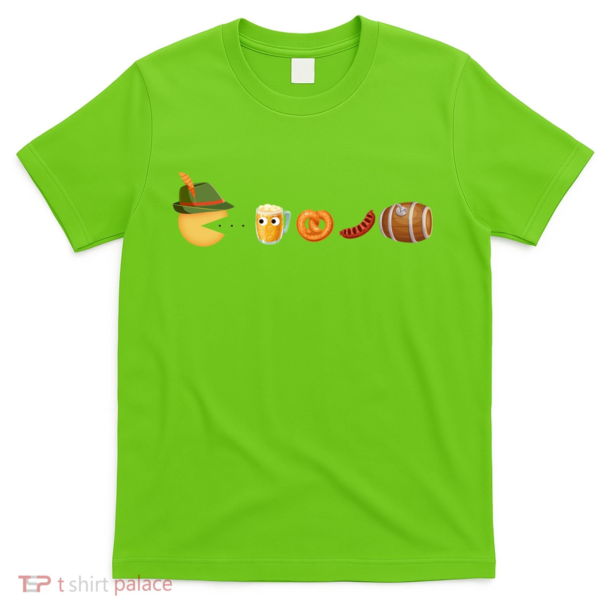 Funny Oktoberfest Pac Man Game T-Shirt