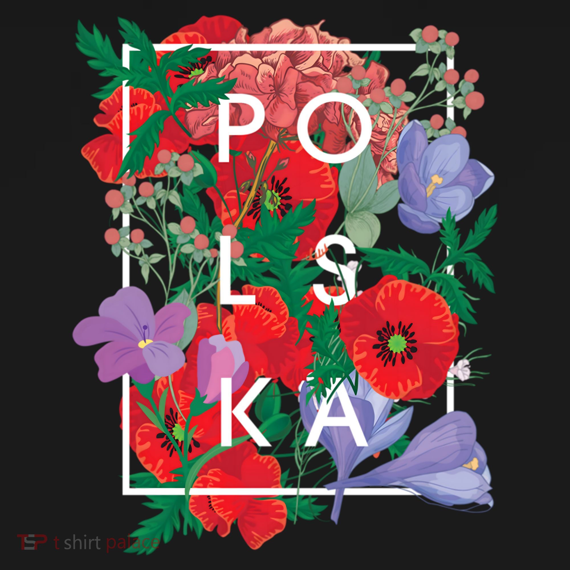 Flowers Of Poland Word Art Gift Polska Polish Pride Cool Gift Women's Hoodie