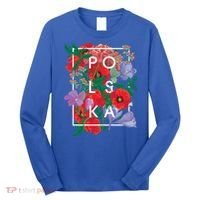 Flowers Of Poland Word Art Gift Polska Polish Pride Cool Gift Long Sleeve Shirt thumb 0