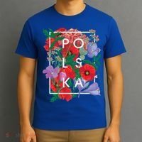 Flowers Of Poland Word Art Gift Polska Polish Pride Cool Gift T-Shirt thumb 3