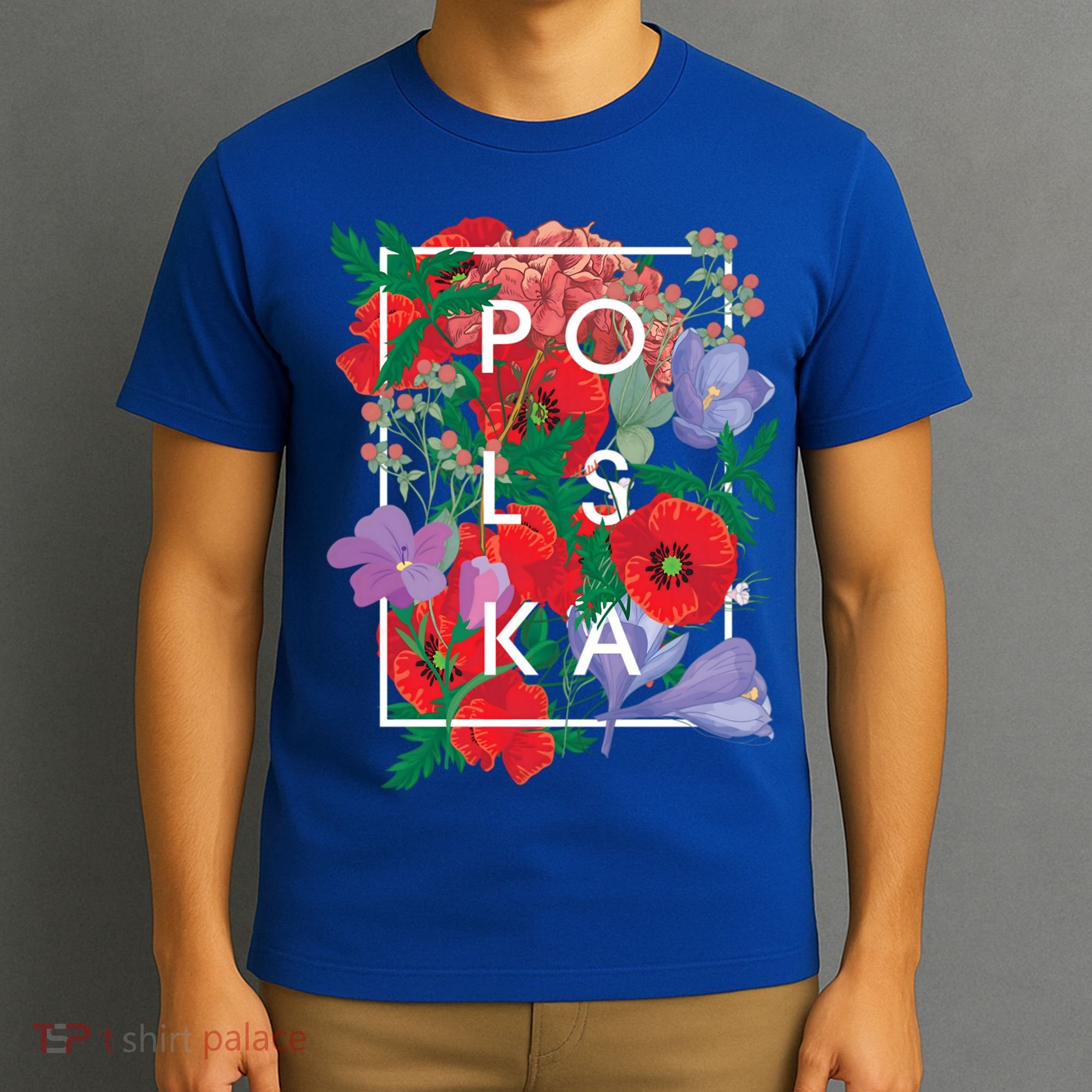 Flowers Of Poland Word Art Gift Polska Polish Pride Cool Gift T-Shirt