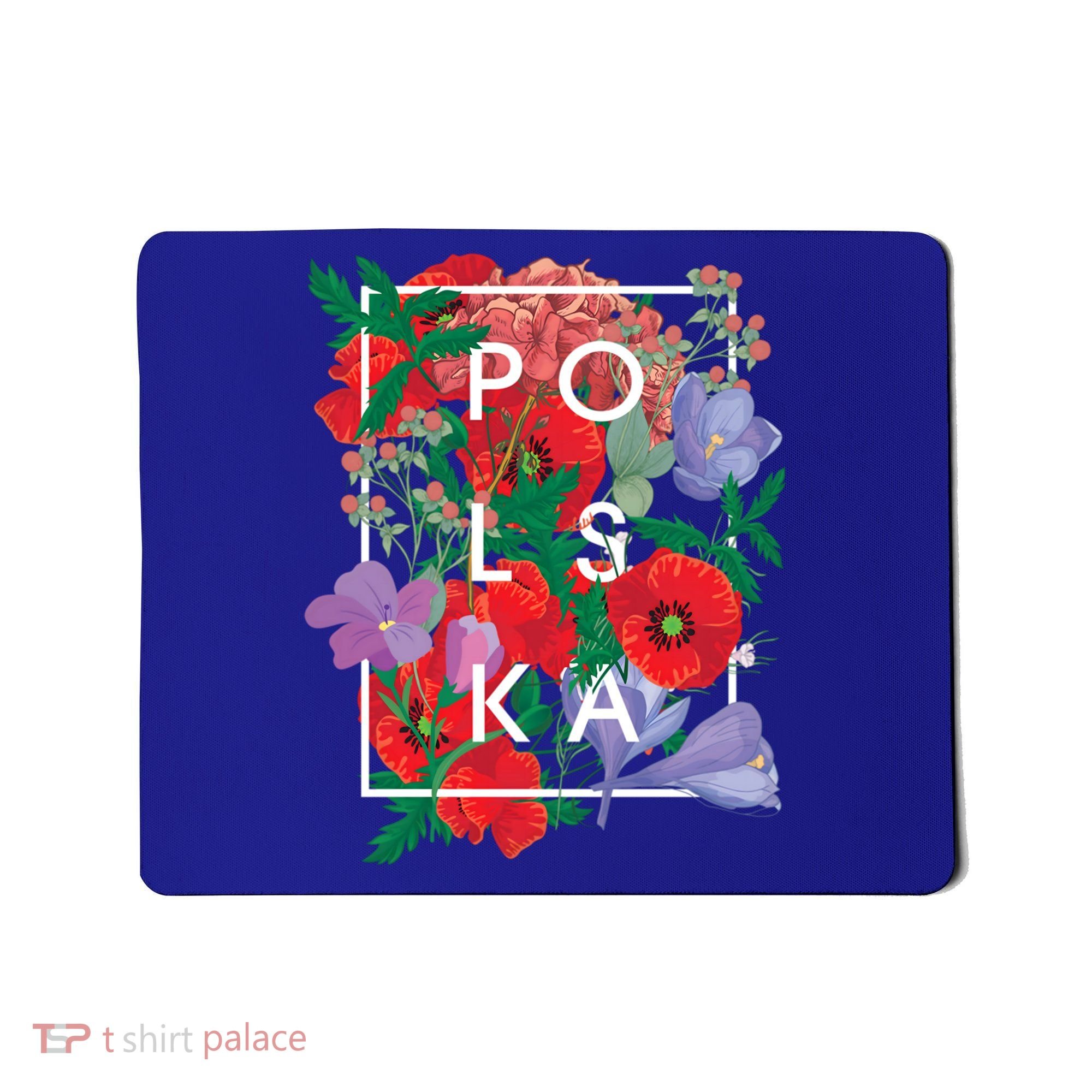 Flowers Of Poland Word Art Gift Polska Polish Pride Cool Gift Mousepad
