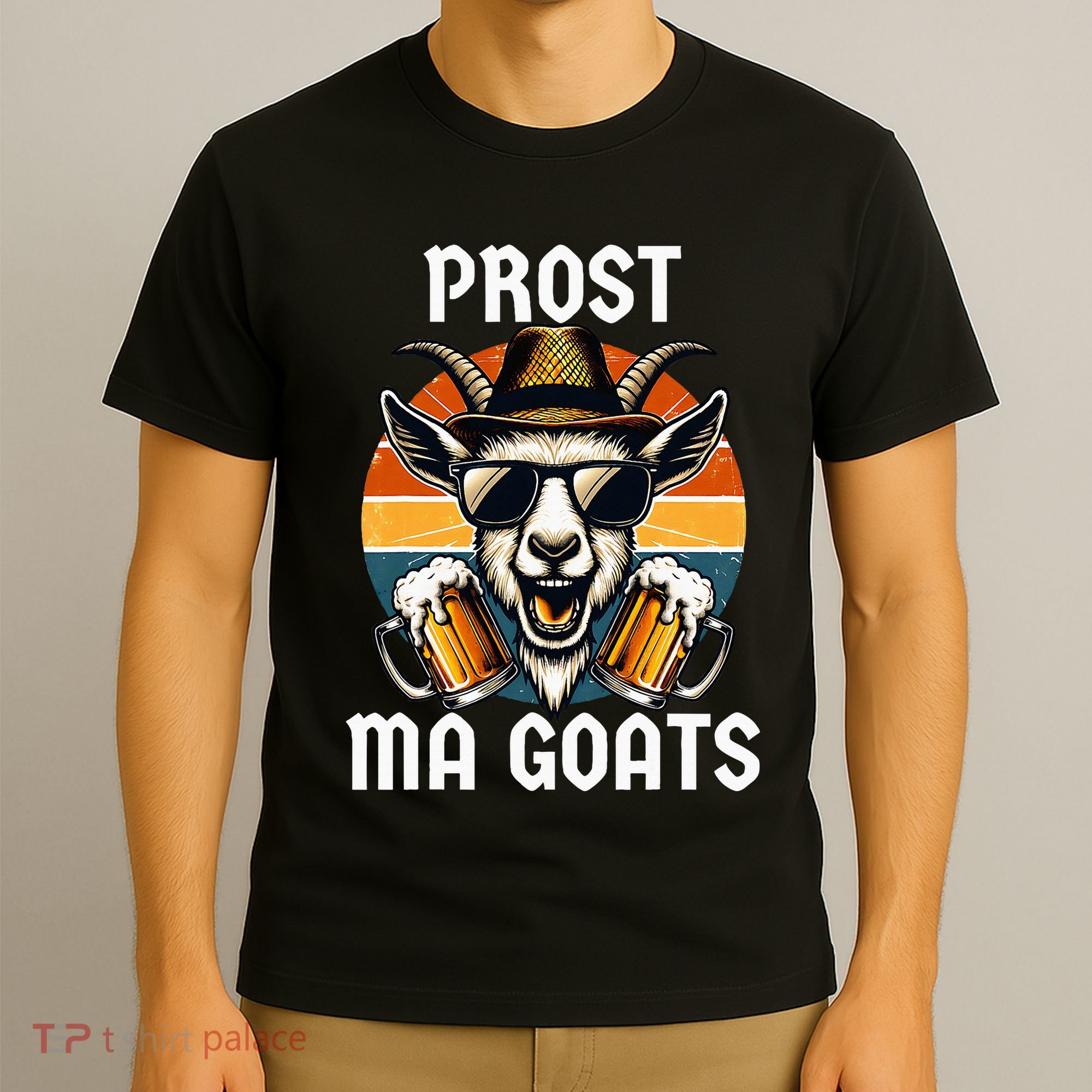 Funny Oktoberfest Prost Ma Goats Beer Festival T-Shirt
