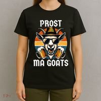 Funny Oktoberfest Prost Ma Goats Beer Festival T-Shirt thumb 4