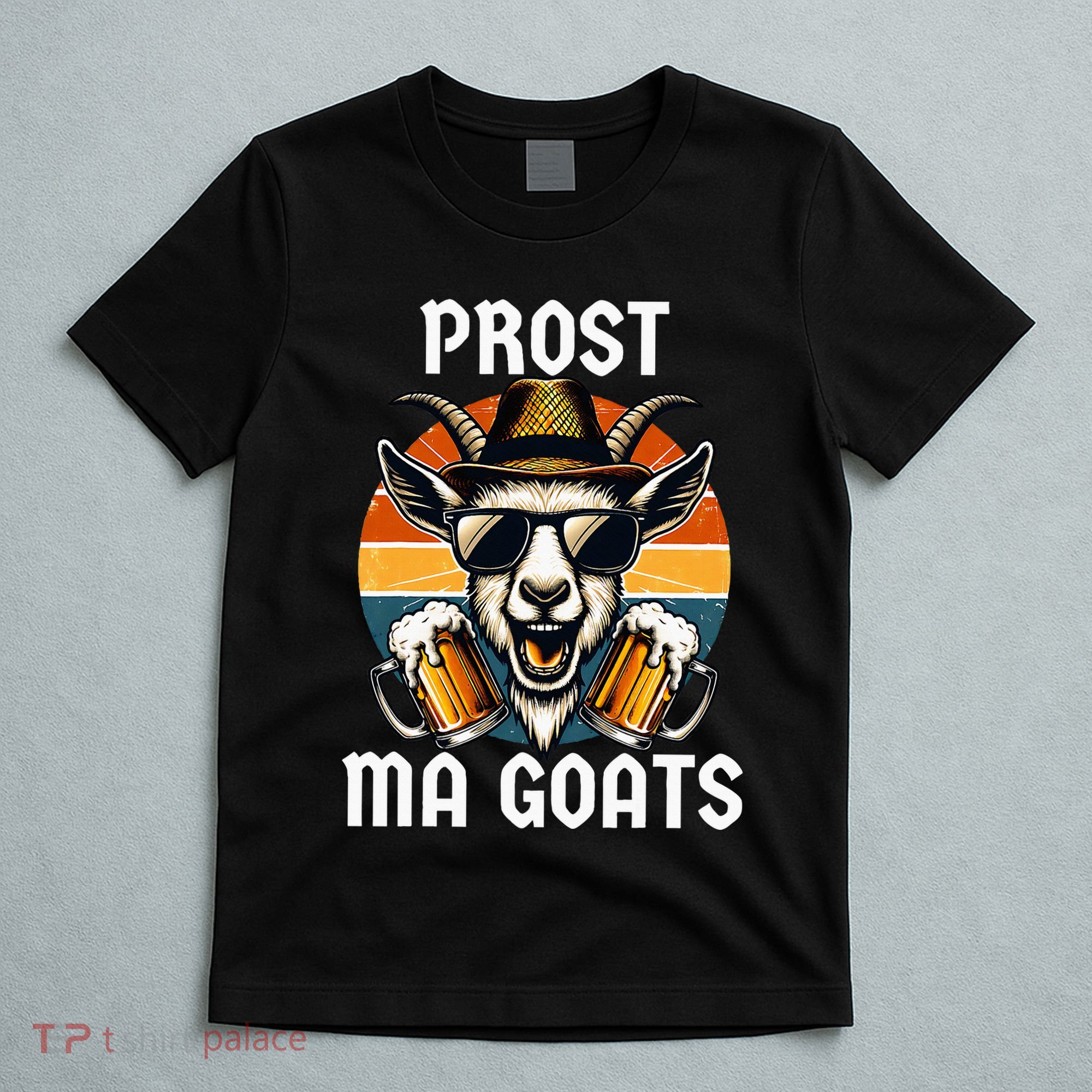 Funny Oktoberfest Prost Ma Goats Beer Festival T-Shirt