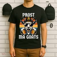 Funny Oktoberfest Prost Ma Goats Beer Festival T-Shirt thumb 6