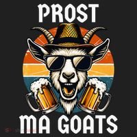 Funny Oktoberfest Prost Ma Goats Beer Festival Beanie thumb 2