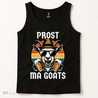 Funny Oktoberfest Prost Ma Goats Beer Festival Tank Top thumb 2