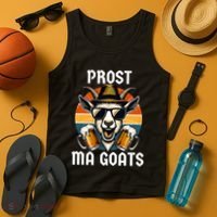 Funny Oktoberfest Prost Ma Goats Beer Festival Tank Top thumb 4