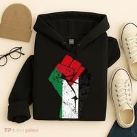 Fist of Palestine Free Palestine Hoodie thumb 4