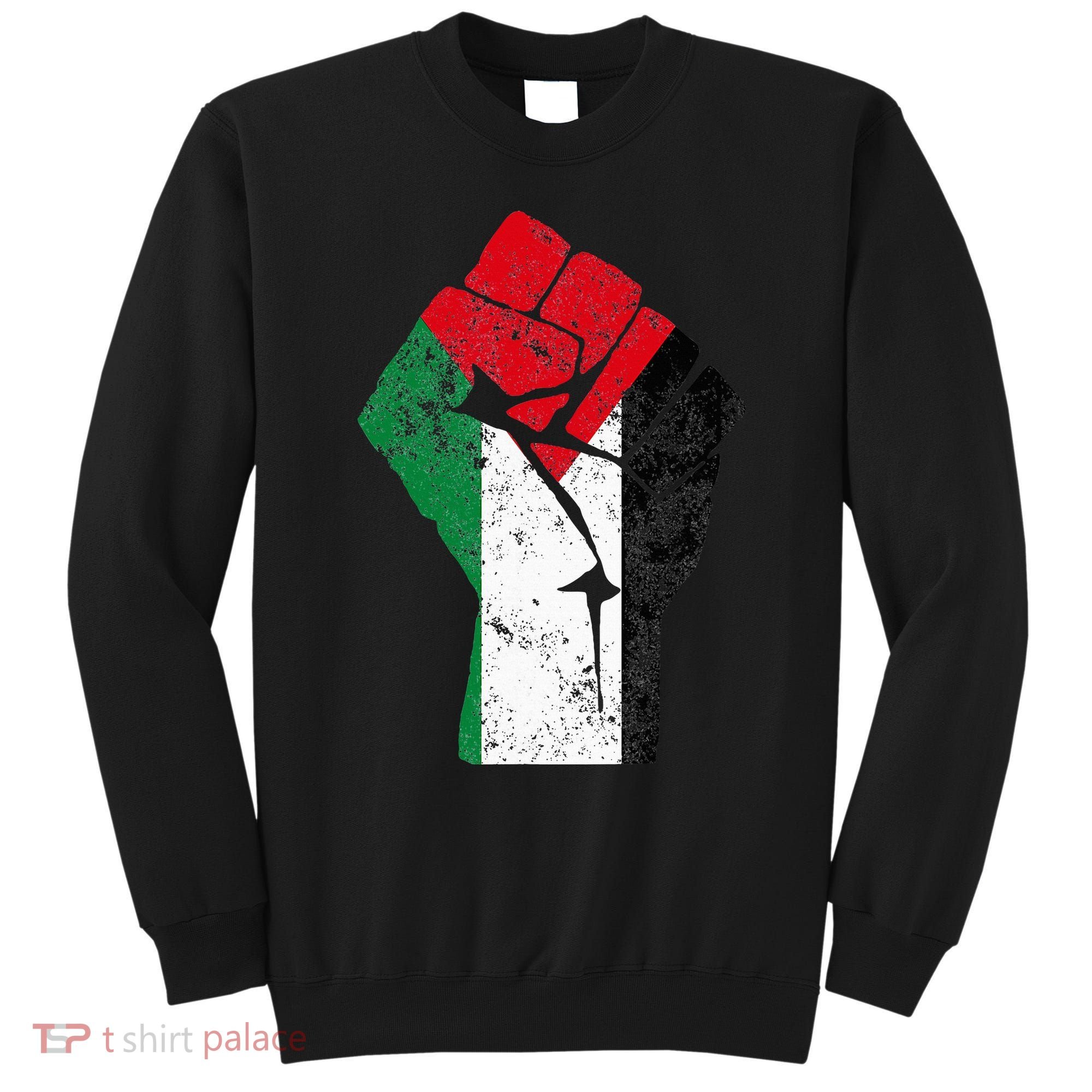 Fist of Palestine Free Palestine Sweatshirt