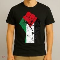 Fist of Palestine Free Palestine T-Shirt thumb 3
