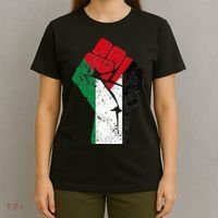 Fist of Palestine Free Palestine T-Shirt thumb 4