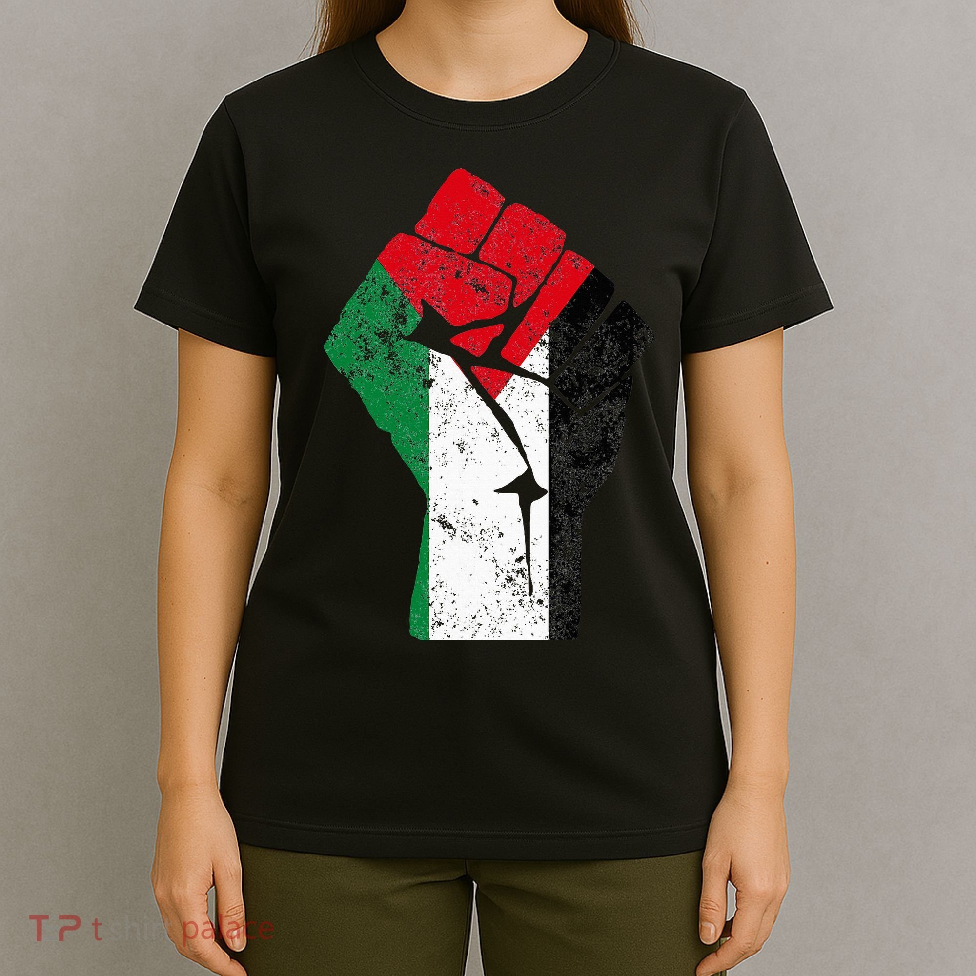 Fist of Palestine Free Palestine T-Shirt