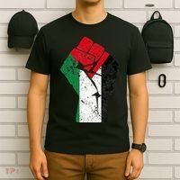 Fist of Palestine Free Palestine T-Shirt thumb 6