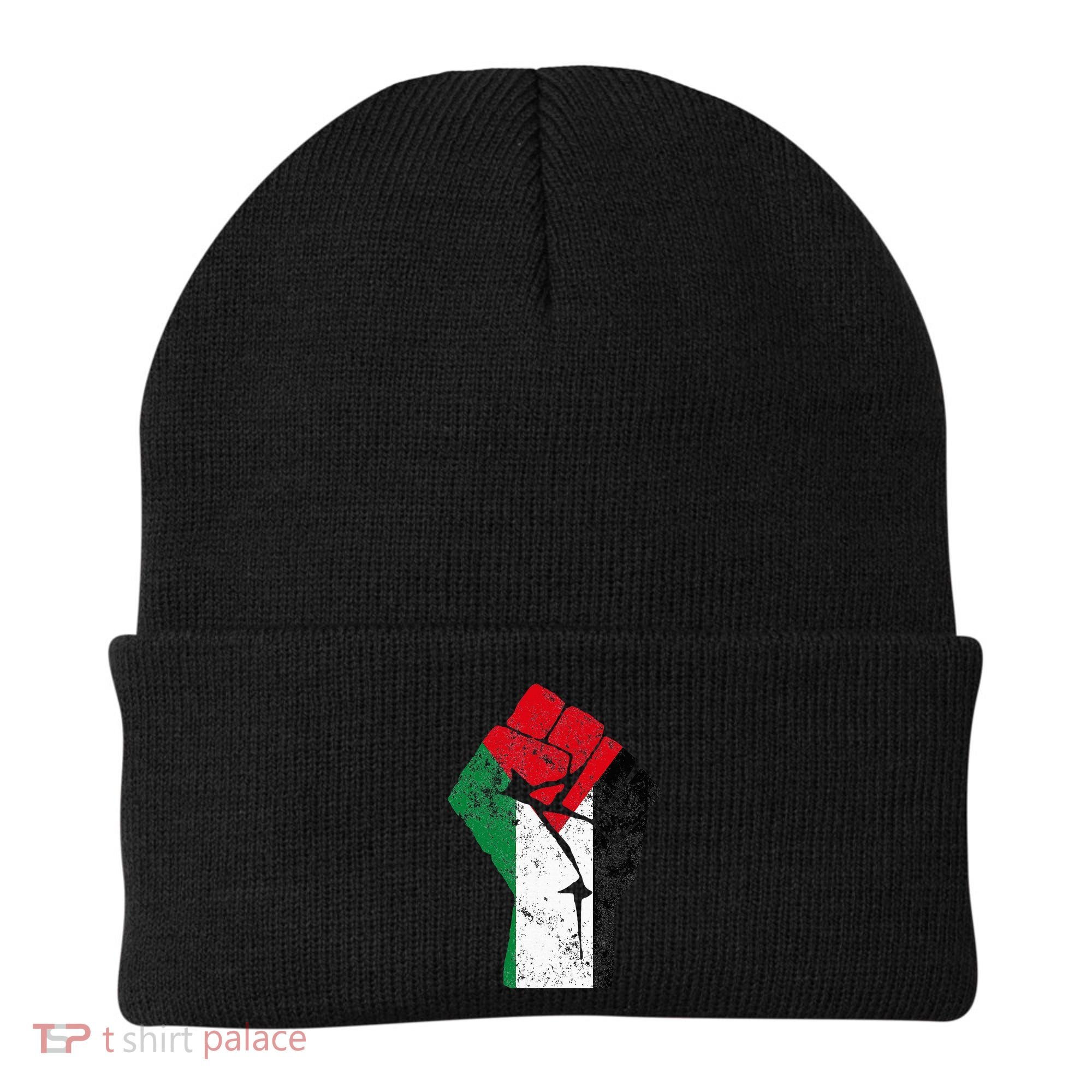 Fist of Palestine Free Palestine Beanie