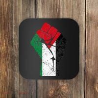 Fist of Palestine Free Palestine Coaster thumb 0