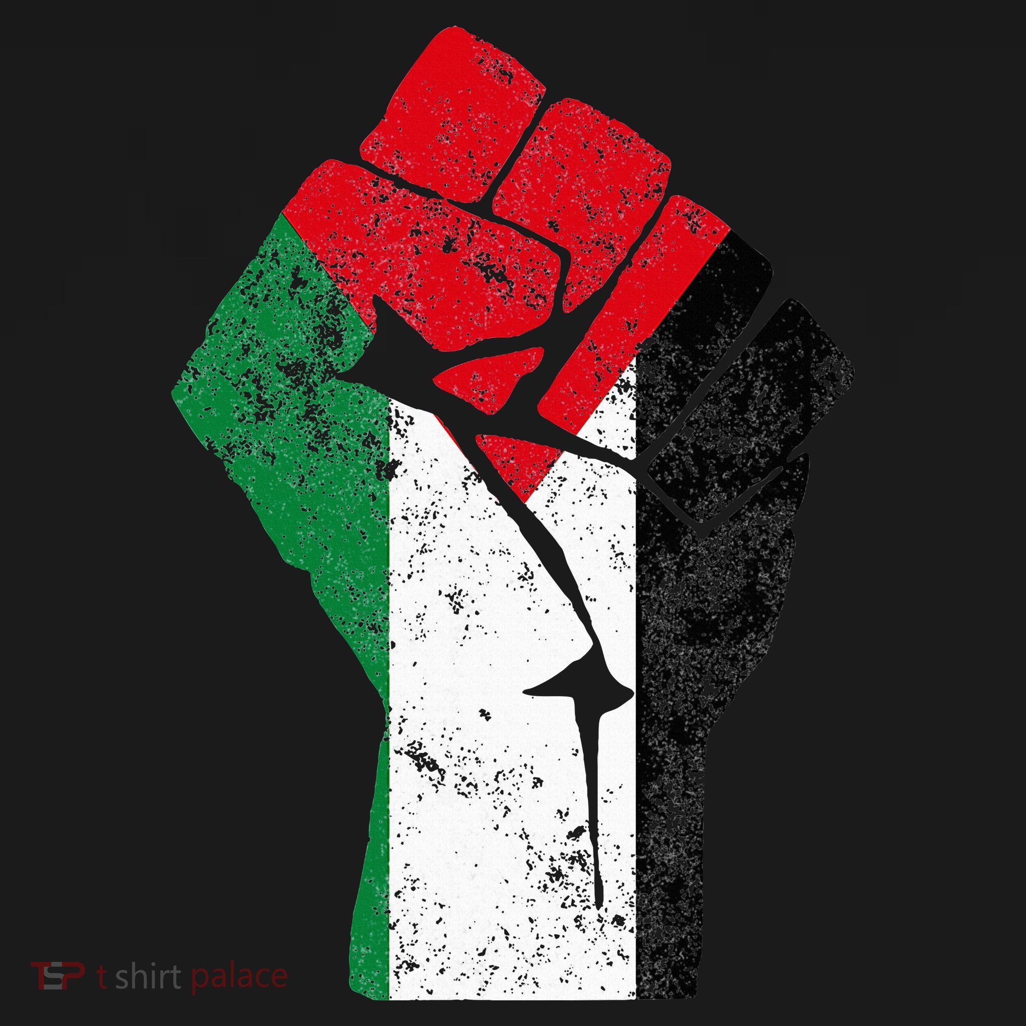 Fist of Palestine Free Palestine Coaster