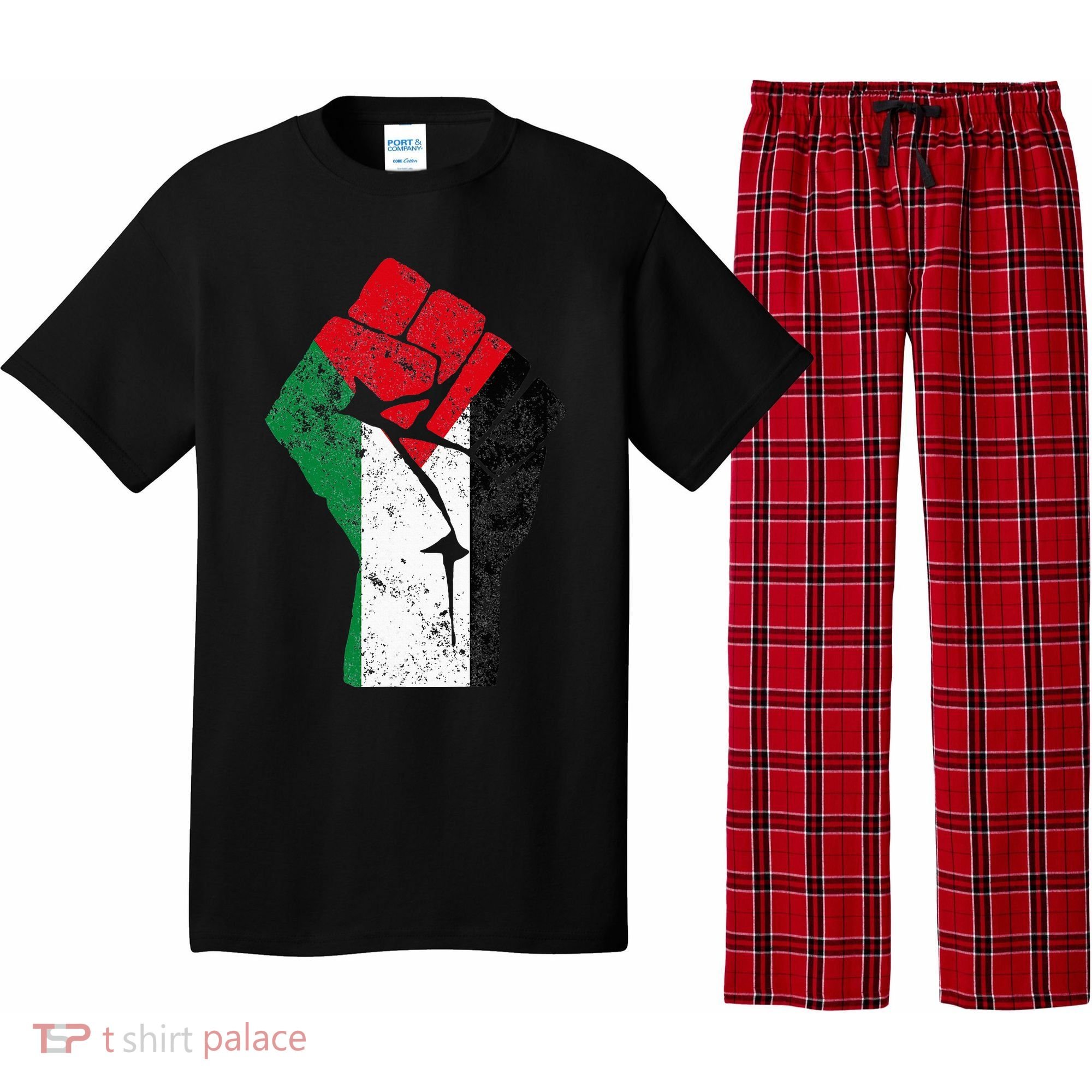 Fist of Palestine Free Palestine Pajama Set
