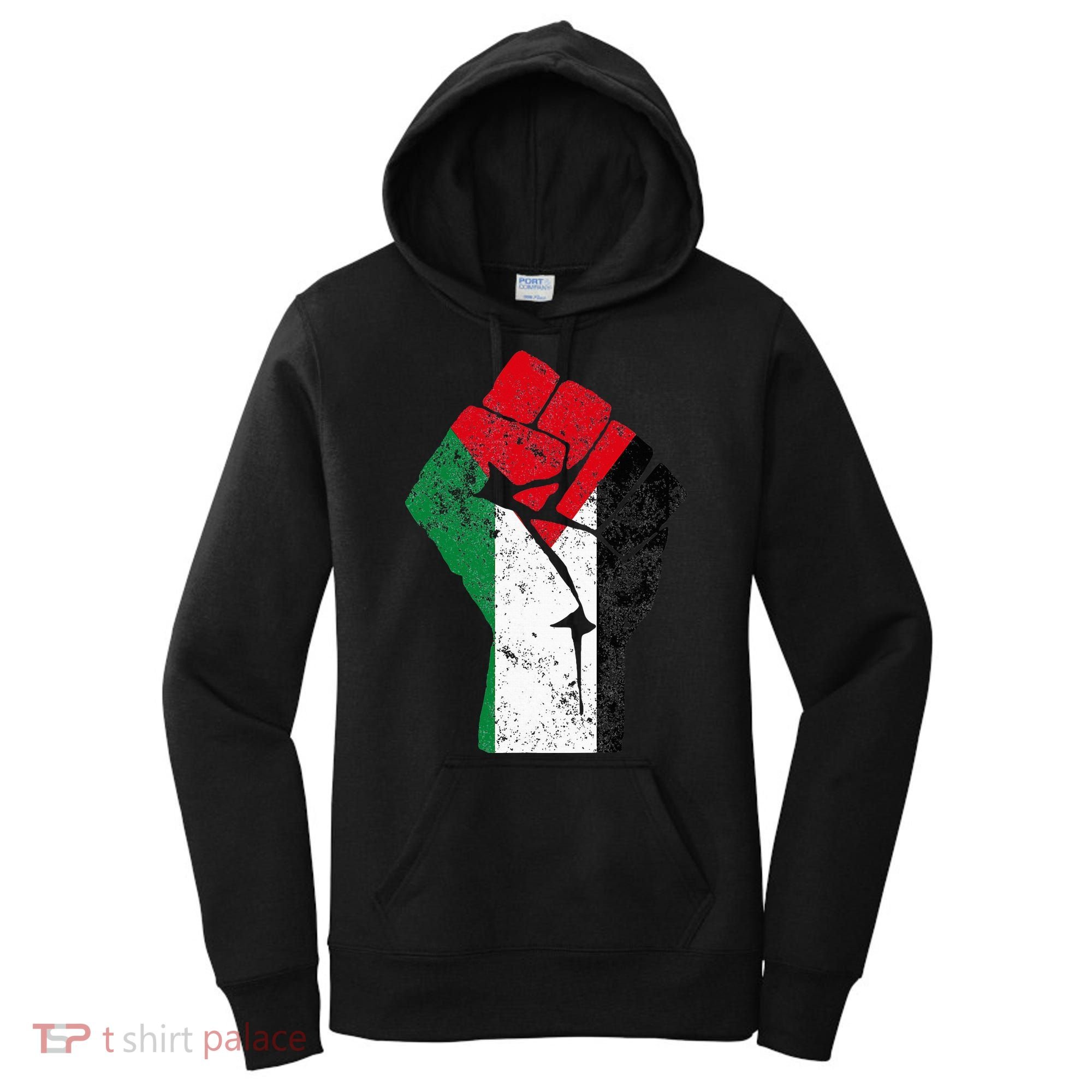Fist of Palestine Free Palestine Women's Hoodie