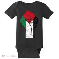 Fist of Palestine Free Palestine Baby Bodysuit thumb 0