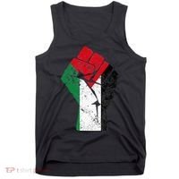 Fist of Palestine Free Palestine Tank Top thumb 0