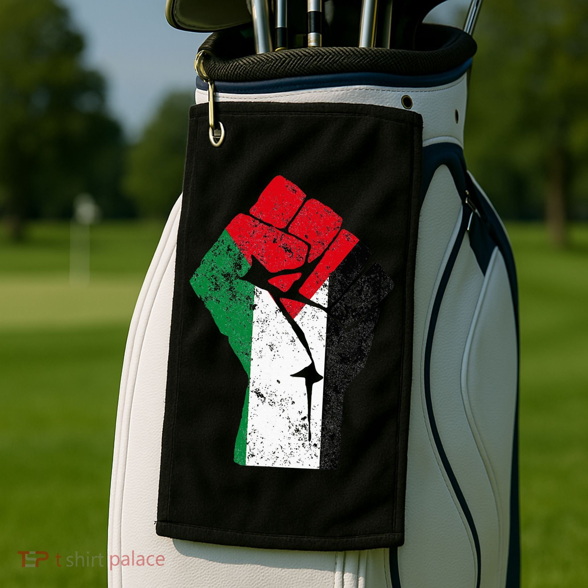 Fist of Palestine Free Palestine Golf Towel