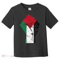 Fist of Palestine Free Palestine Toddler T-Shirt thumb 0