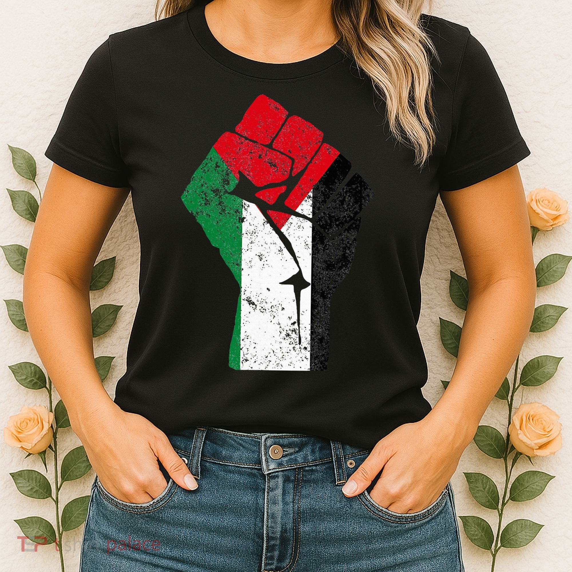 Fist of Palestine Free Palestine Women's T-Shirt