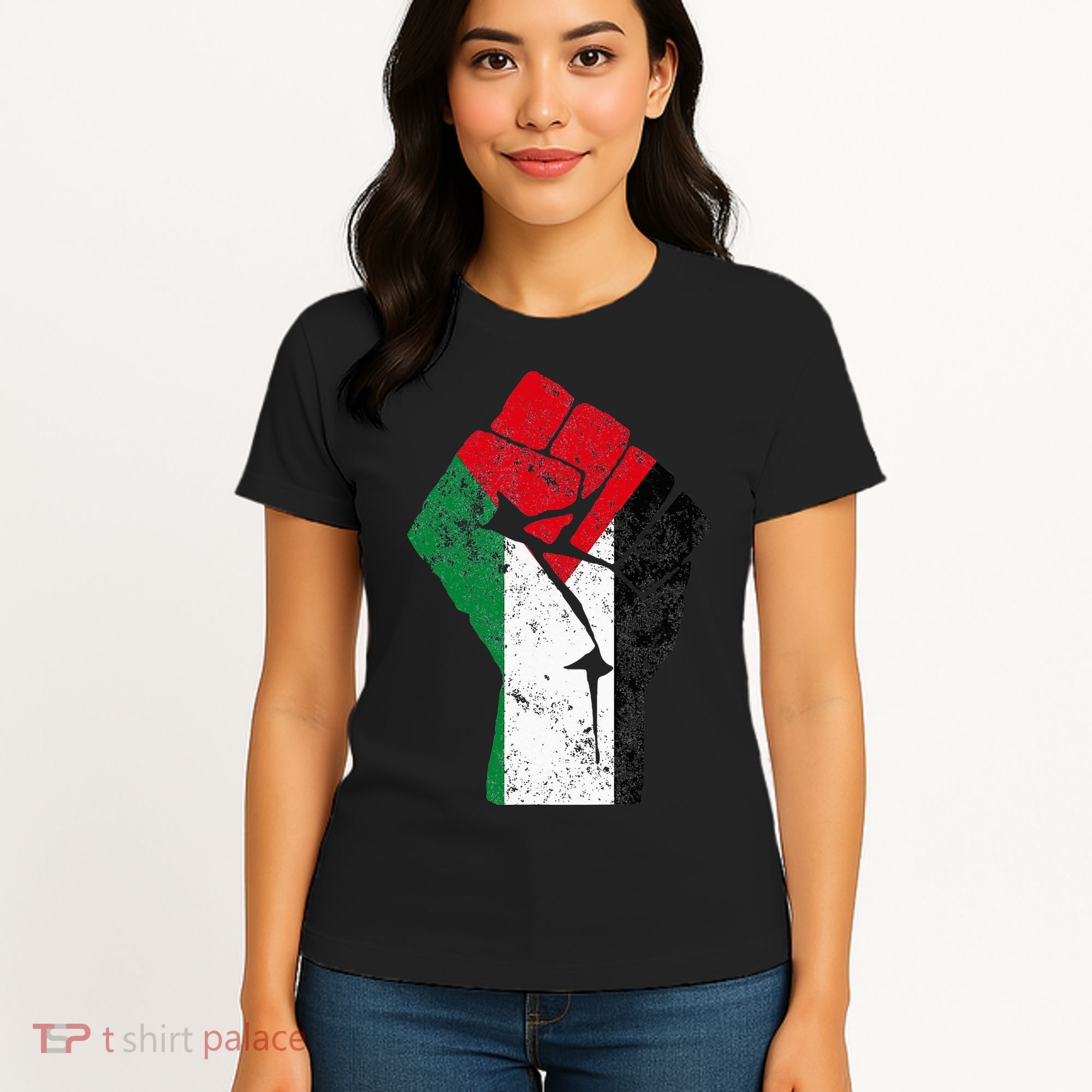 Fist of Palestine Free Palestine Women's T-Shirt