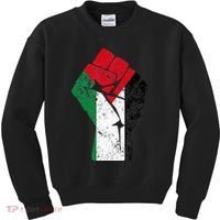 Fist of Palestine Free Palestine Kids Sweatshirt thumb 0