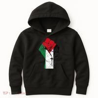 Fist of Palestine Free Palestine Kids Hoodie thumb 0