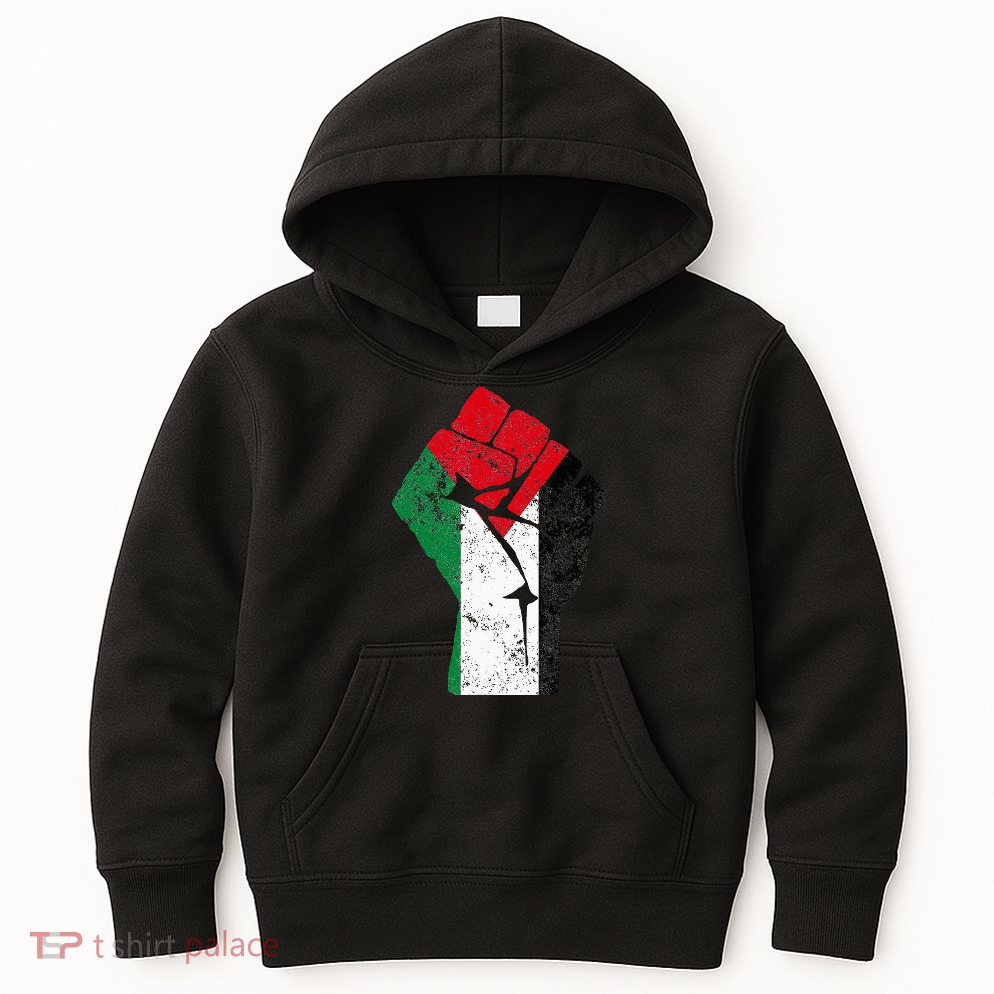Fist of Palestine Free Palestine Kids Hoodie