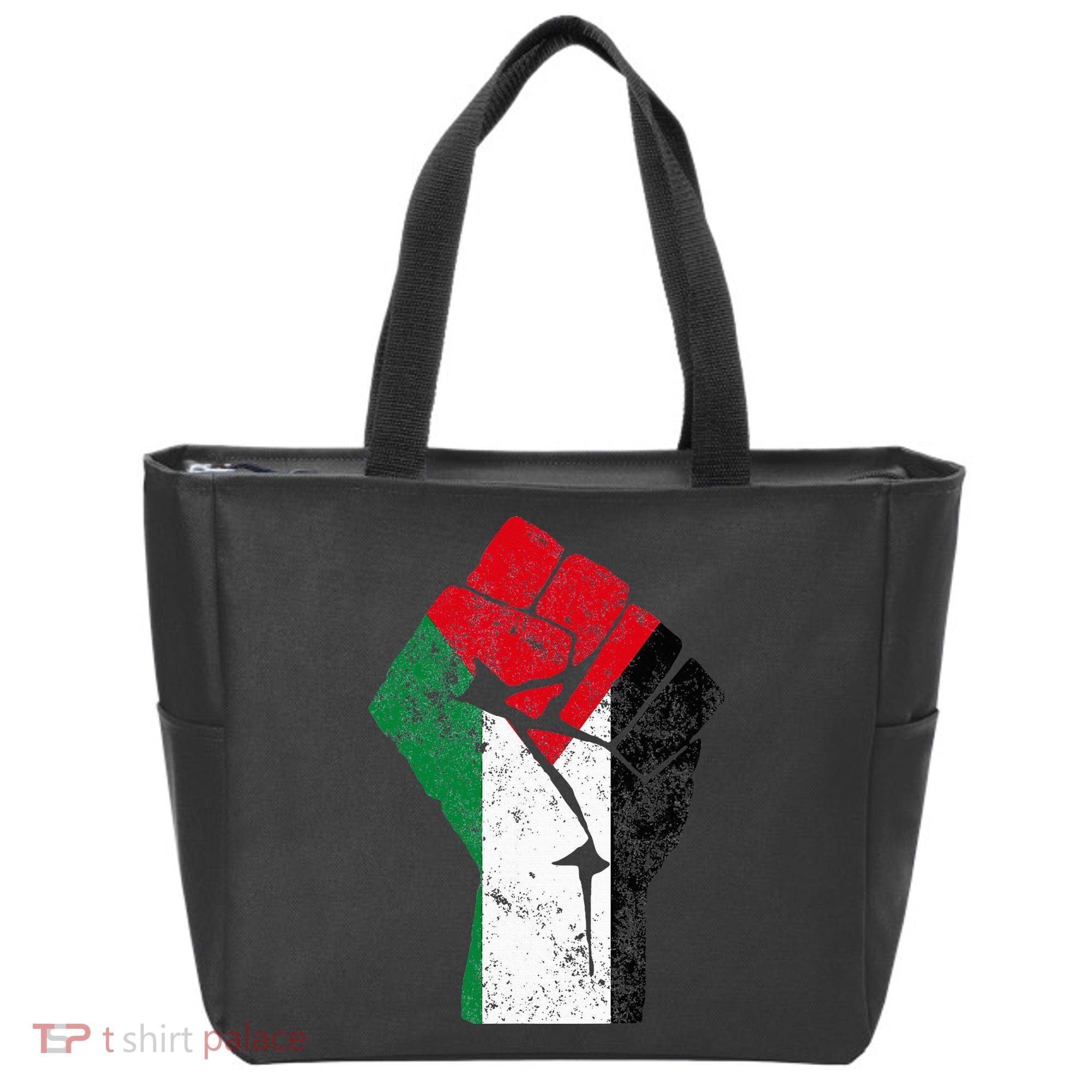 Fist of Palestine Free Palestine Tote Bag