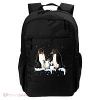 Family Of Penguin Funny Gift Backpack thumb 0