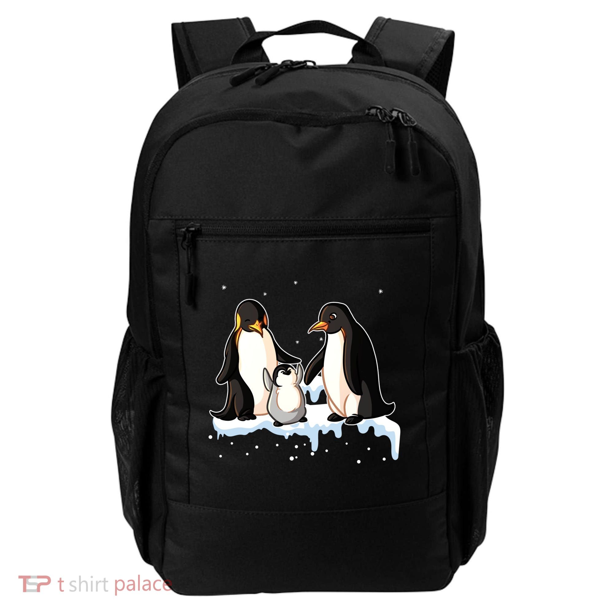 Family Of Penguin Funny Gift Backpack