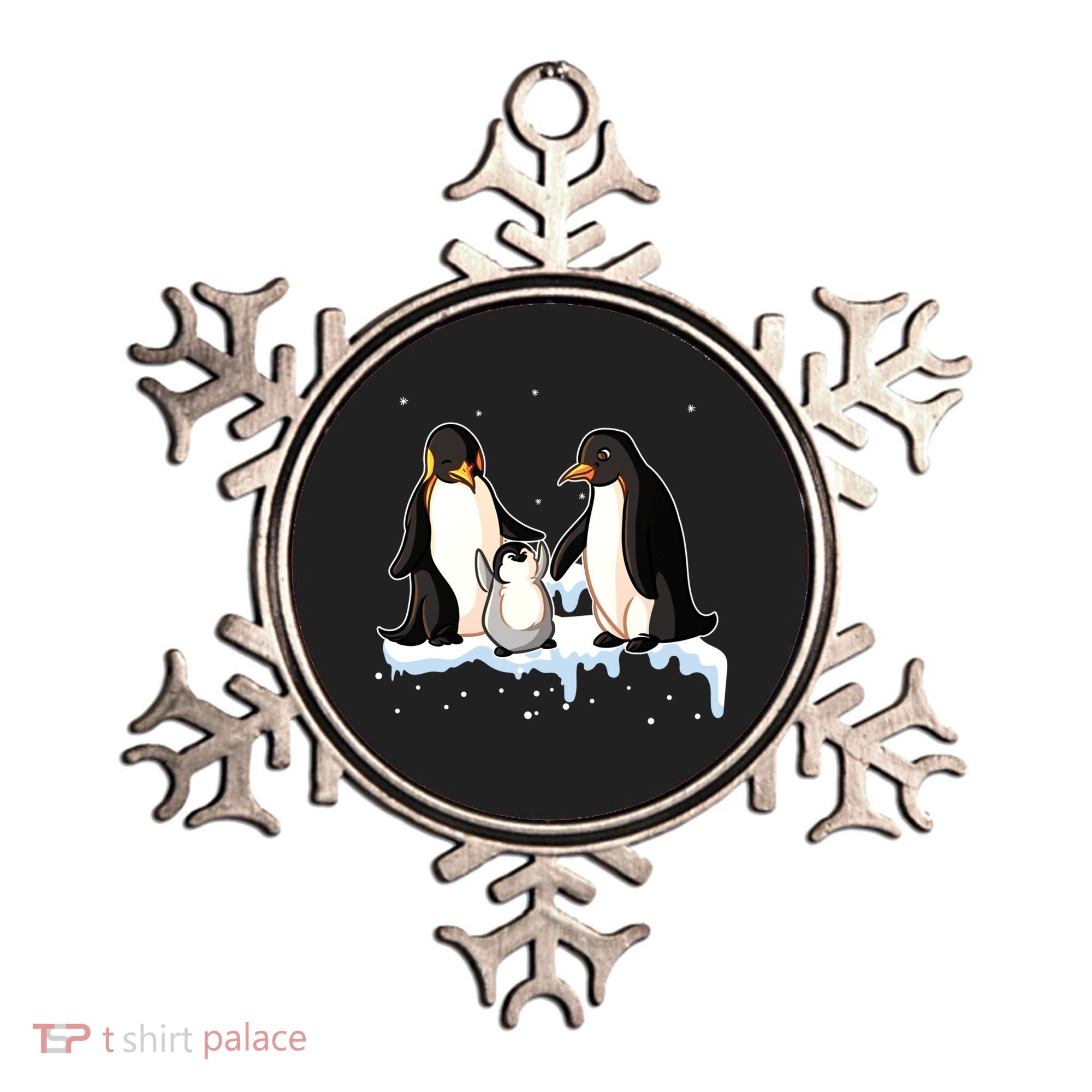 Family Of Penguin Funny Gift Ornament