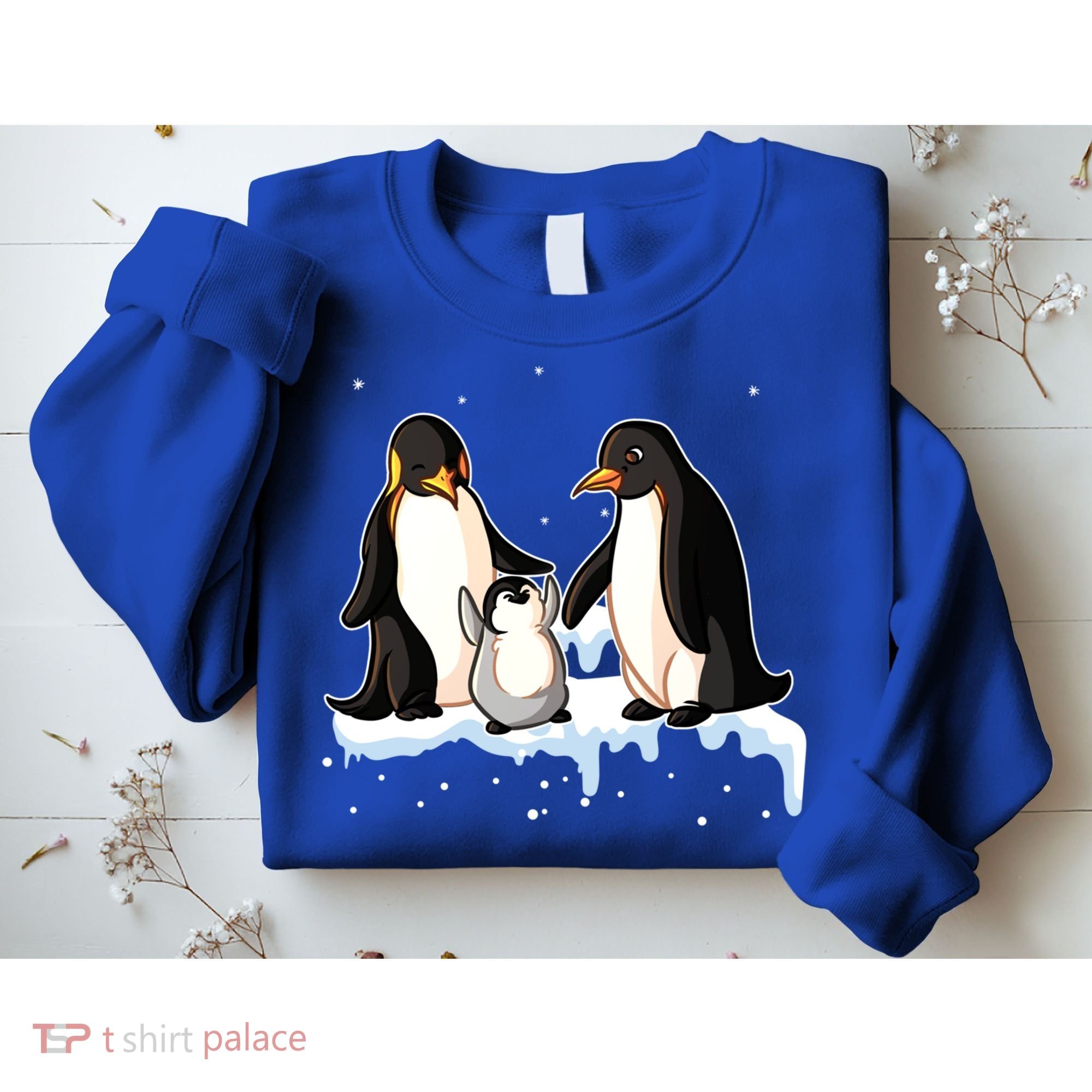 Family Of Penguin Funny Gift Sweatshirt