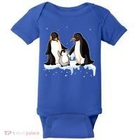 Family Of Penguin Funny Gift Baby Bodysuit thumb 0