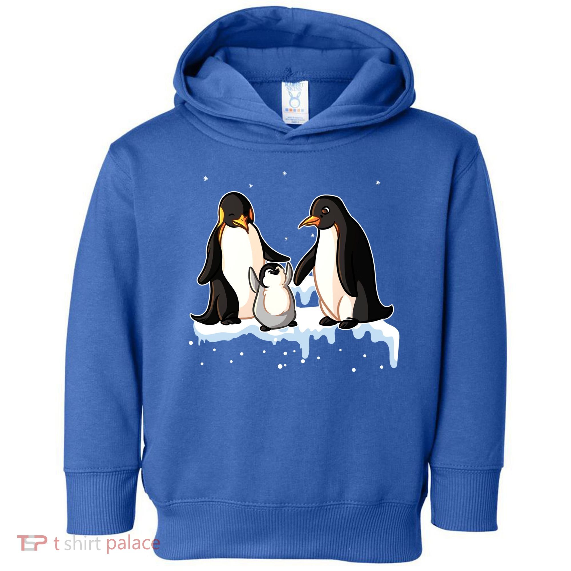 Family Of Penguin Funny Gift Toddler Hoodie