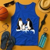 Family Of Penguin Funny Gift Tank Top thumb 4
