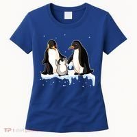 Family Of Penguin Funny Gift Women's T-Shirt thumb 0