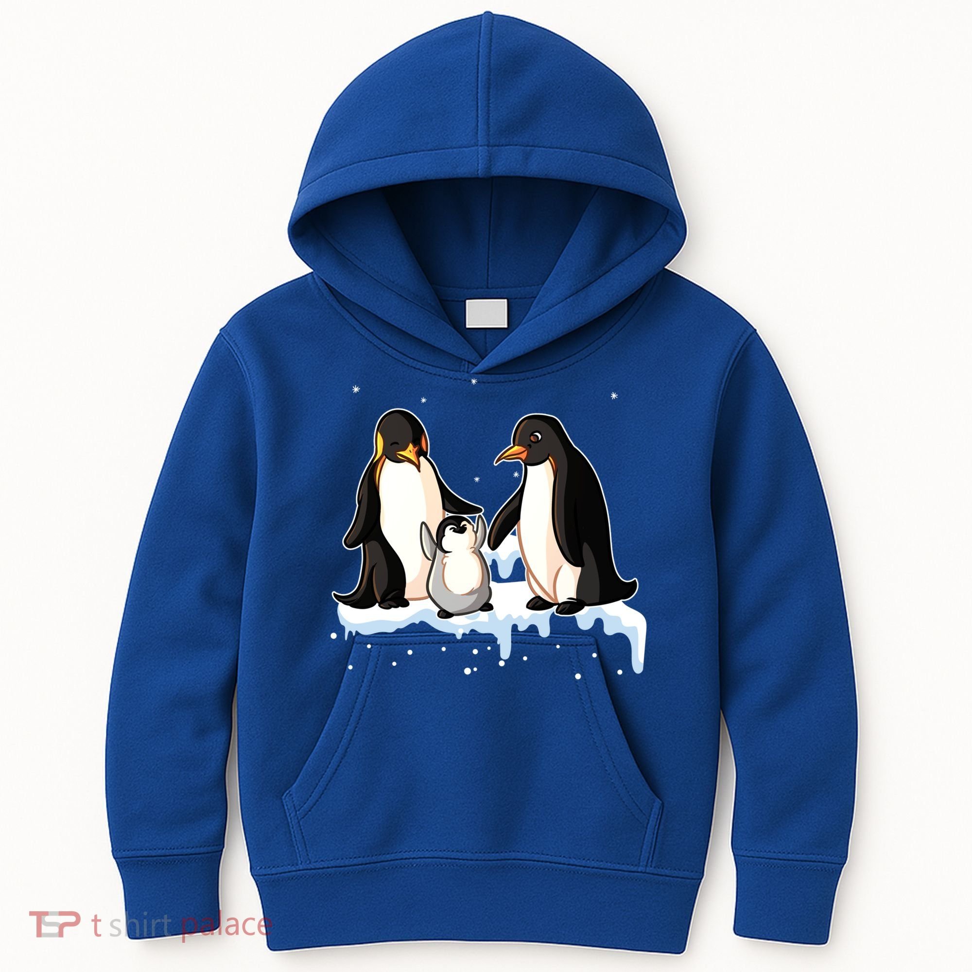 Family Of Penguin Funny Gift Kids Hoodie