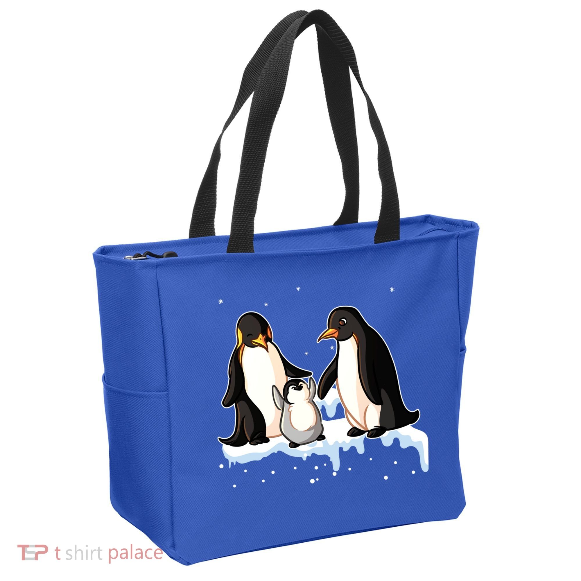 Family Of Penguin Funny Gift Tote Bag