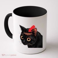Full Of Paranoid Delusions And Violent Funny Meme Cat Coffee Mug thumb 0