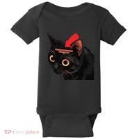 Full Of Paranoid Delusions And Violent Funny Meme Cat Baby Bodysuit thumb 0