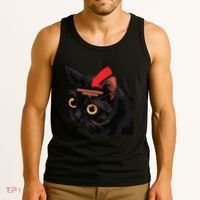 Full Of Paranoid Delusions And Violent Funny Meme Cat Tank Top thumb 3