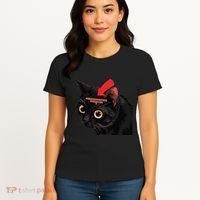Full Of Paranoid Delusions And Violent Funny Meme Cat Women's T-Shirt thumb 4