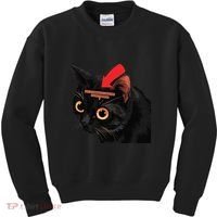 Full Of Paranoid Delusions And Violent Funny Meme Cat Kids Sweatshirt thumb 0